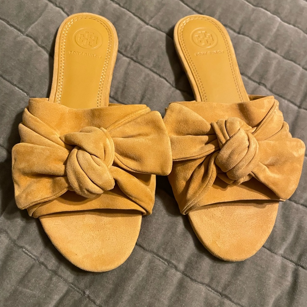 Tory Burch Annabelle Bow Suede Slide